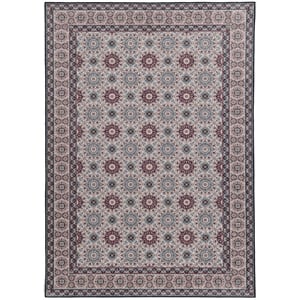 Riverbay Furniture Traditional Woven Polyester 6'7&quotx9'7&quot Rug Ivory