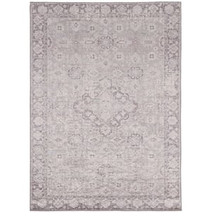 Riverbay Furniture Traditional Woven Polyester 3'3&quotx5' Rug in Ivory