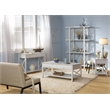 Riverbay Furniture Transitional Flokati Hand Woven Wool 5'x7' Rug in Natural
