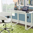 Riverbay Furniture Transitional Flokati Hand Woven Wool 5'x8' Rug in Lime Green