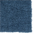 Riverbay Furniture Transitional Flokati Hand Woven Wool 8'x10' Rug in Denim Blue