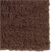 Riverbay Furniture Transitional Flokati Hand Woven Wool 8'x10' Rug in Brown