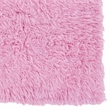 Riverbay Furniture Transitional Flokati Hand Woven Wool 8'x10' Rug in Pink