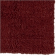 Riverbay Furniture Transitional Flokati Hand Woven Wool 9'x12' Rug in Red