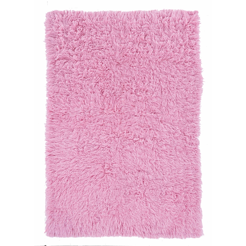 Riverbay Furniture Transitional Flokati Hand Woven Wool 2'4