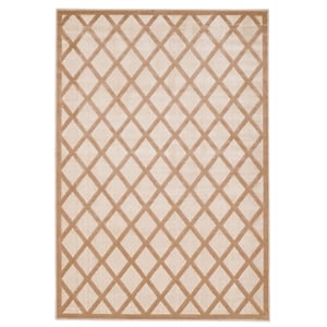 Riverbay Furniture Transitional Polypropylene 5'x7'6&quot Rug in Beige