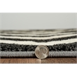 Riverbay Furniture Transitional Polypropylene 8'x10' Rug in Charcoal and Ivory