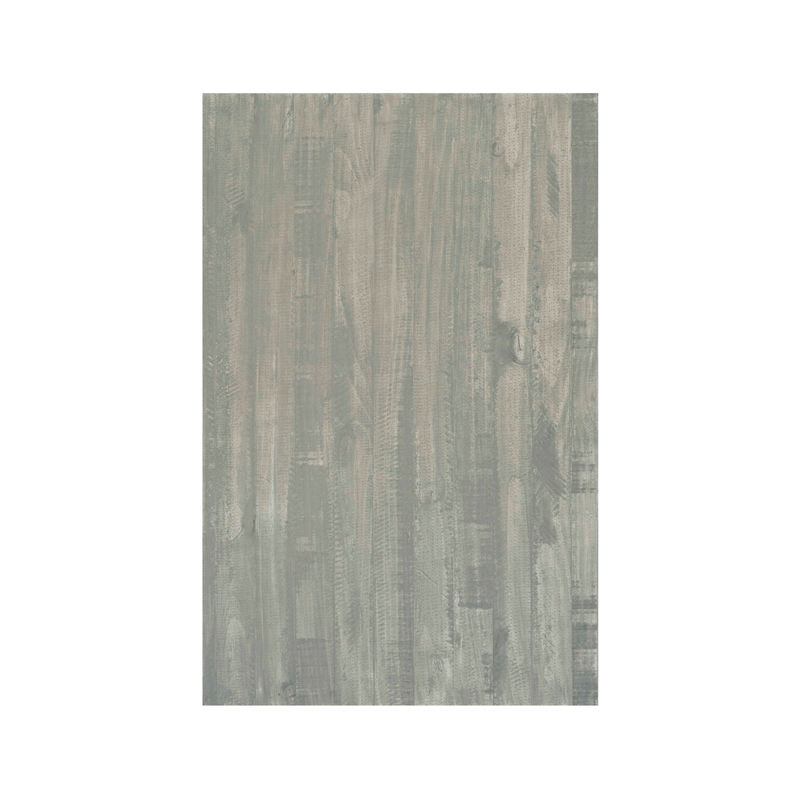 Riverbay Furniture Coastal Wood Corner Dining Nook in Gray