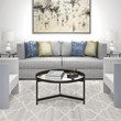 Henn&Hart Metal Double Circular Black Coffee Table