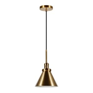 Henn&Hart 8&quot Brass Metal Pendant