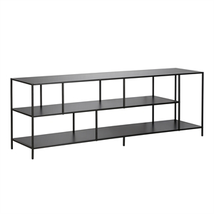 Henn&Hart 70&quot Metal TV Stand For TVs Upto 75&quot in Blackened Bronze