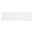 Henn&Hart White TV Stand with Crystal Fireplace Insert
