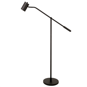 Henn&Hart 12&quot Blackened Bronze Metal Floor Lamp