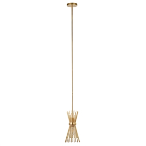 Henn&Hart 7&quot Brass Metal Pendant