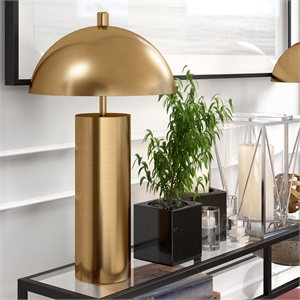 Henn&Hart 16&quot Brass Metal Table Lamp