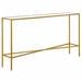 Brass with Glass Top