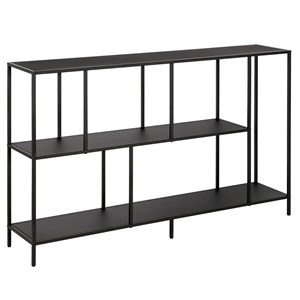 Henn&Hart 52&quot Blackened Bronze Metal Console Table