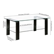 Henn&Hart Black Bronze Coffee Table