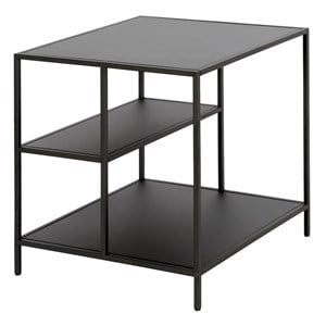 Henn&Hart 20&quot Blackened Bronze Metal Side Table