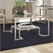 Henn&Hart Satin Nickel Square Coffee Table
