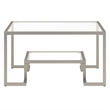 Henn&Hart Satin Nickel Square Coffee Table