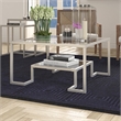 Henn&Hart Satin Nickel Square Coffee Table