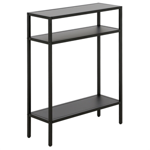 Henn&Hart 22&quot Blackened Bronze Metal Console Table
