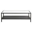 Henn&Hart 54 in. Black Bronze Coffee Table