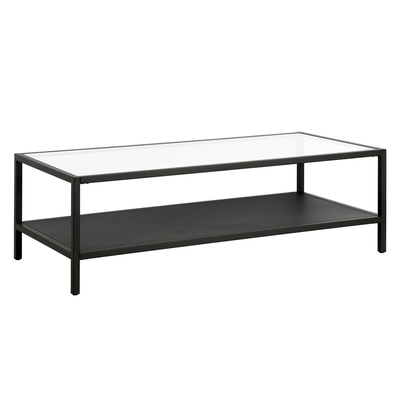 Henn&Hart 54 in. Black Bronze Coffee Table