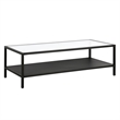 Henn&Hart 54 in. Black Bronze Coffee Table