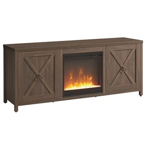 Henn&Hart 58&quot Alder Brown TV Stand