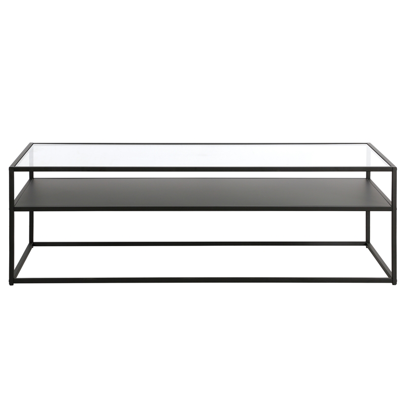 Henn&Hart 54 in. Black Bronze Coffee Table