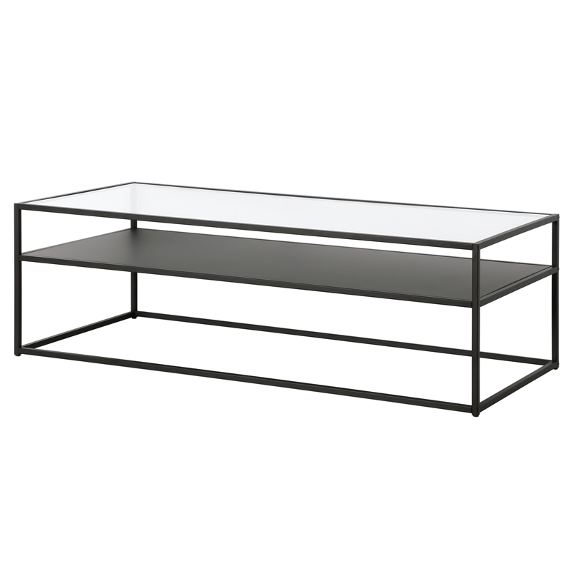 Henn&Hart 54 in. Black Bronze Coffee Table