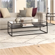 Henn&Hart 54 in. Black Bronze Coffee Table
