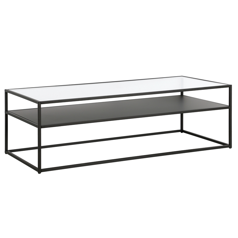 Henn&Hart 54 in. Black Bronze Coffee Table