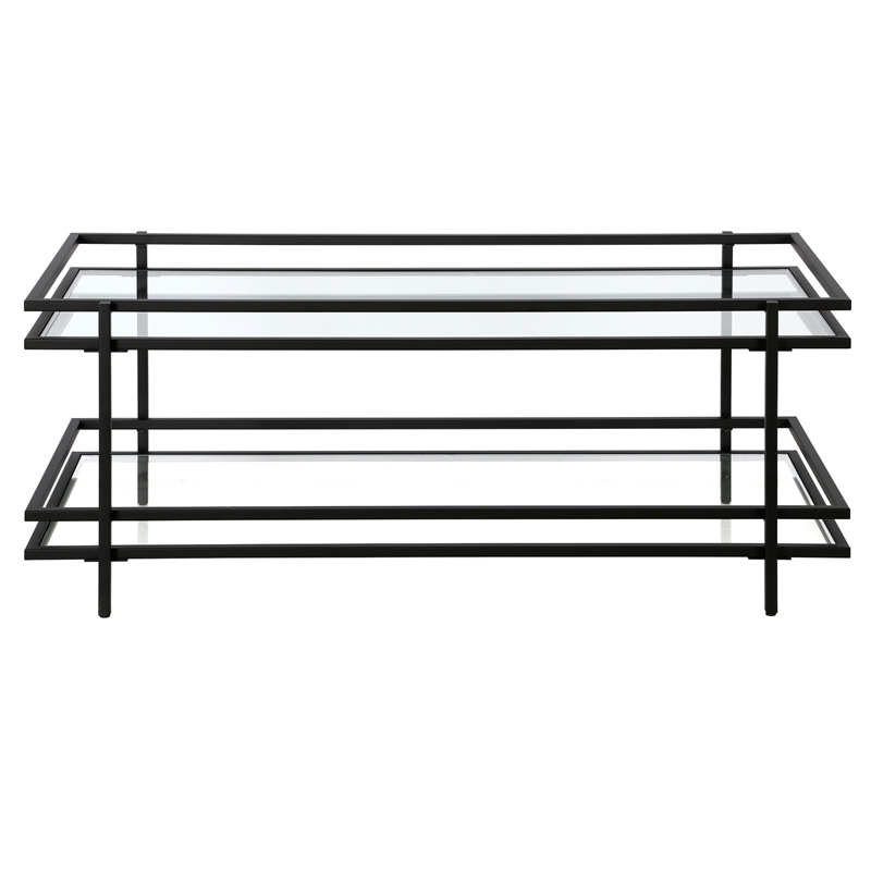 Henn&Hart 45 in. Black Bronze Coffee Table