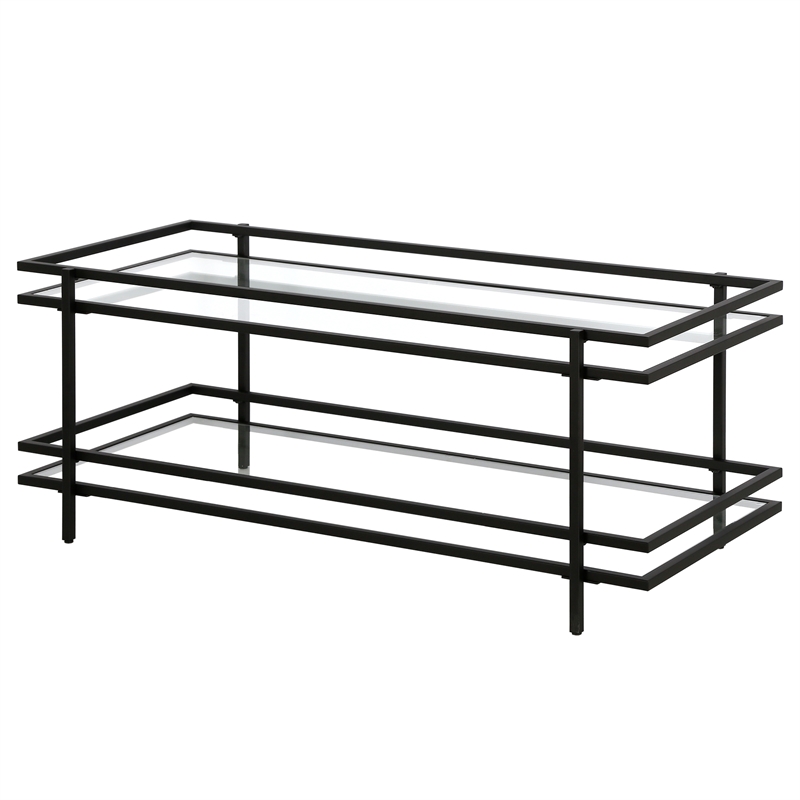 Henn&Hart 45 in. Black Bronze Coffee Table