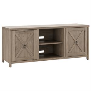 Henn&Hart 58&quot Antiqued Gray Oak TV Stand