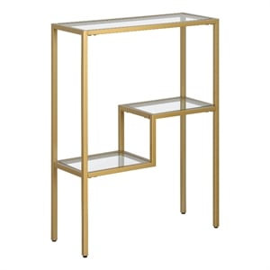 Henn&Hart 22&quot Gold Console Table