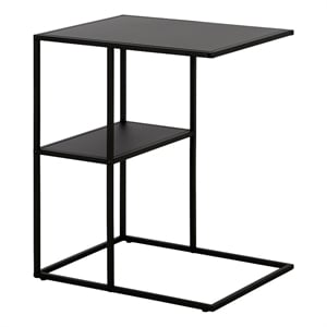 Henn&Hart 20&quot Black Side Table