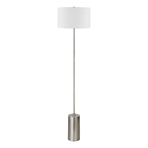Henn&Hart 64&quot Silver Floor Lamp