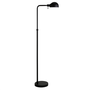 Henn&Hart 18.25&quot Blackened Bronze Metal Floor Lamp