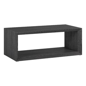 Henn&Hart 48&quot Charcoal Gray MDF Coffee Table