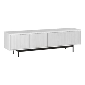 Henn&Hart 70&quot White MDF/PVC/Metal TV Stand