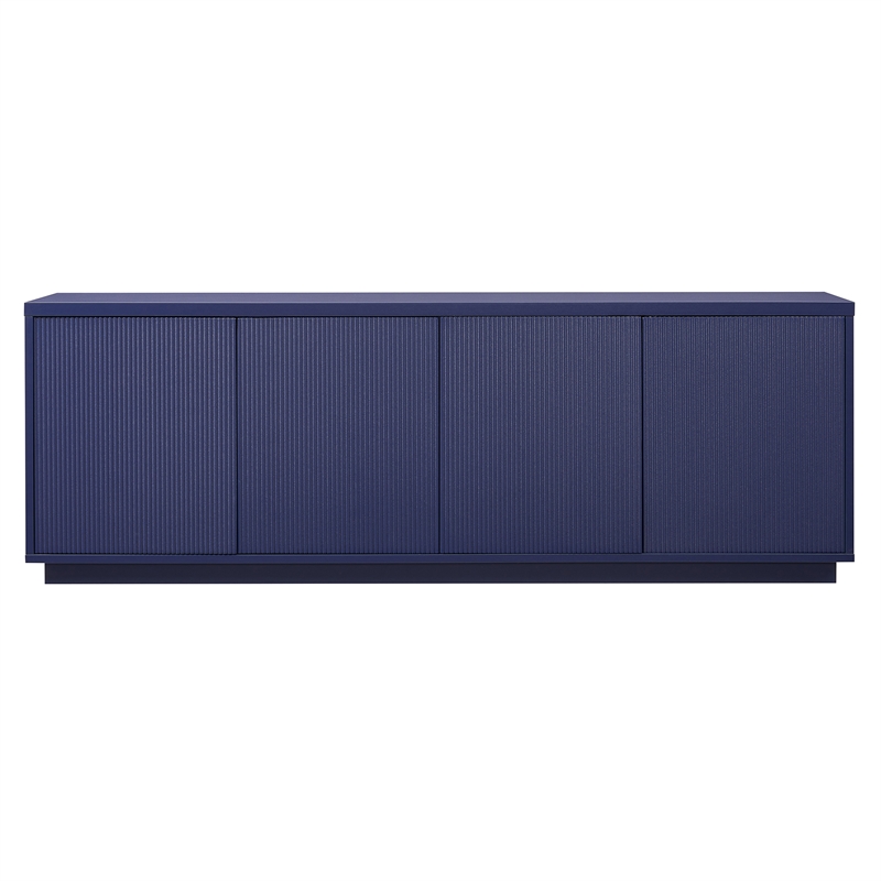 Henn&Hart 4-Shelf Engineered Wood TV Stand for TVs up to 75