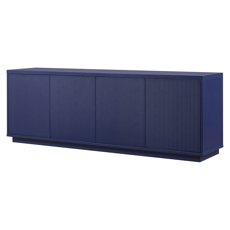Henn&Hart 4-Shelf Engineered Wood TV Stand for TVs up to 75