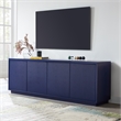 Henn&Hart 4-Shelf Engineered Wood TV Stand for TVs up to 75