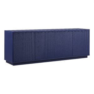 Henn&Hart 4-Shelf Engineered Wood TV Stand for TVs up to 75&quot in Dark Blue