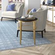 Henn&Hart Geometric Modern Metal & MDF Side Table in Brass and Black Grain