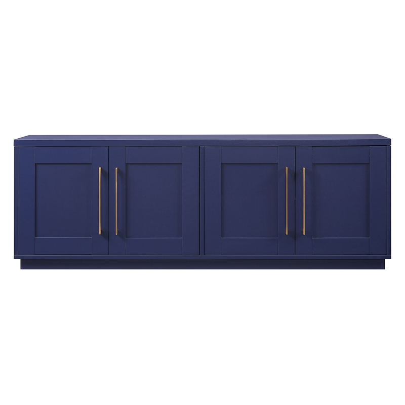 Henn&Hart 4-Door Engineered Wood TV Stand for TVs up to 75